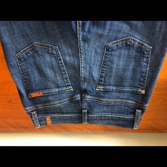 7 For All Mankind Wide Leg Jeans - Picture 5 of 7